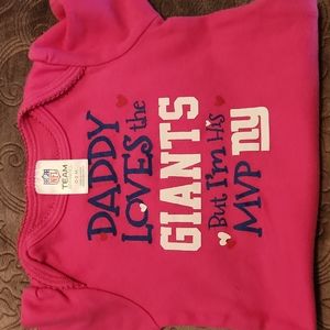 Infant girl's NY Giants onesie